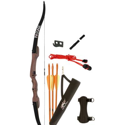 OCTOBER MOUNTAIN PASSAGE RECURVE BOW PACKAGE 54 IN. 20 LBS. LH